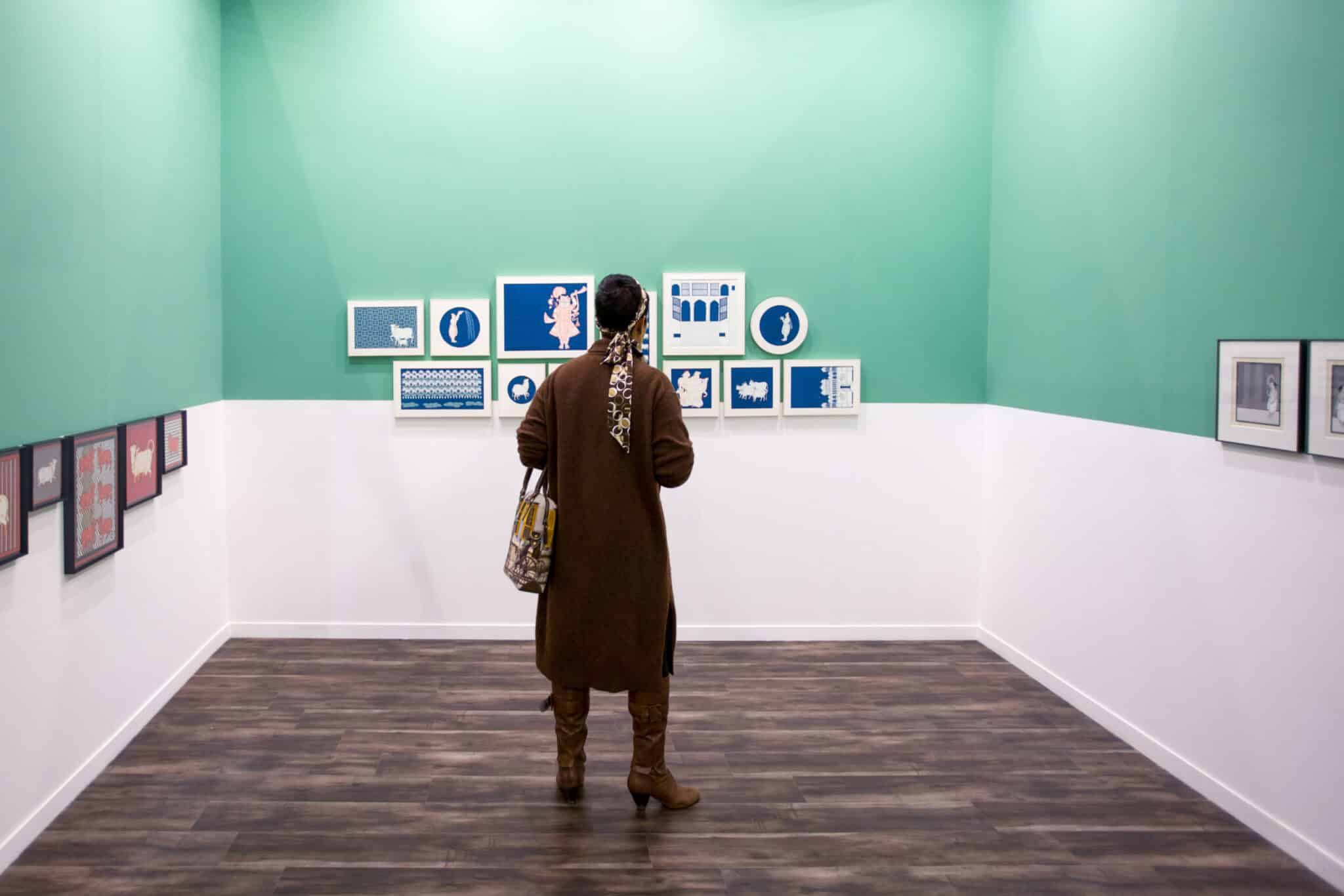 Visitors at India Art Fair. Photo: India Art Fair Visitors at India Art Fair. Photo: India Art Fair