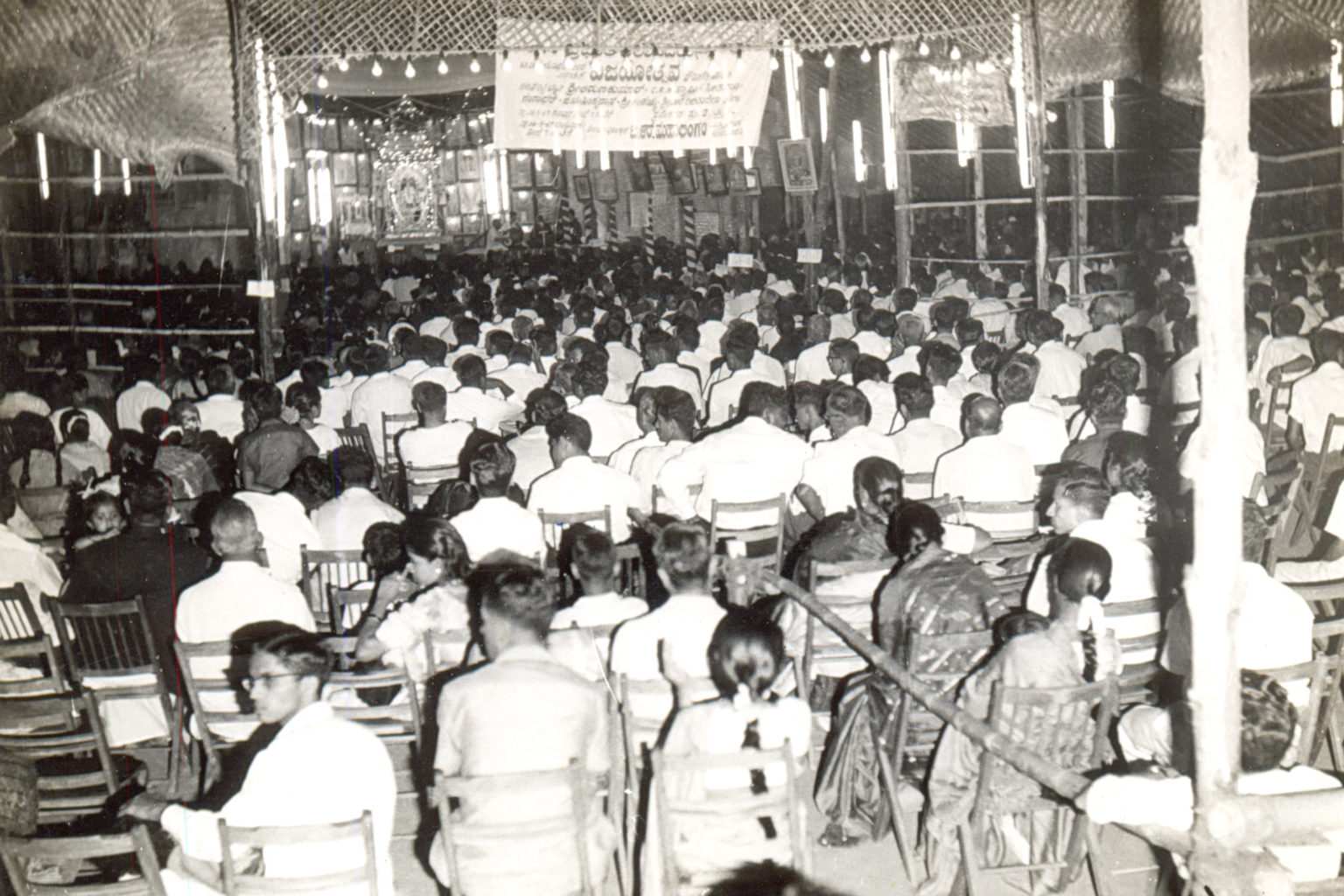The audience of yesteryear. Photo: Sree Ramaseva Mandali Ramanavami Celebrations Trust The audience of yesteryear. Photo: Sree Ramaseva Mandali Ramanavami Celebrations Trust