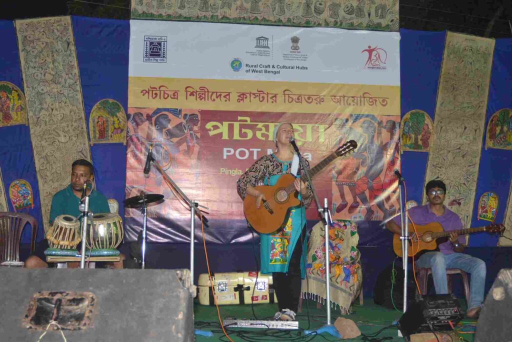 International music collaboration presented at the POT Maya festival. Photo: Banglanatak dot com International music collaboration presented at the POT Maya festival. Photo: Banglanatak dot com