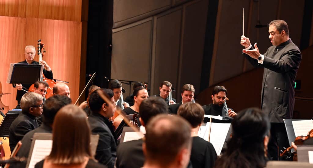 Zane Dalal conducts a concert for the Symphony Orchestra of India Spring 2020 Season, at the National Centre for the Performing Arts' Jamshed Bhabha Theatre. Photo: Narendra Dangiya / NCPA Zane Dalal conducts a concert for the Symphony Orchestra of India Spring 2020 Season, at the National Centre for the Performing Arts' Jamshed Bhabha Theatre. Photo: Narendra Dangiya / NCPA