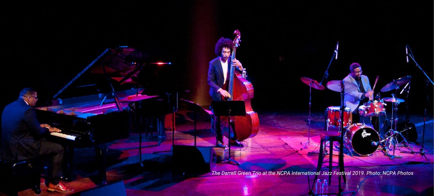 The Darrell Green Trio at the NCPA International Jazz Festival 2019. Photo: NCPA Photos The Darrell Green Trio at the NCPA International Jazz Festival 2019. Photo: NCPA Photos