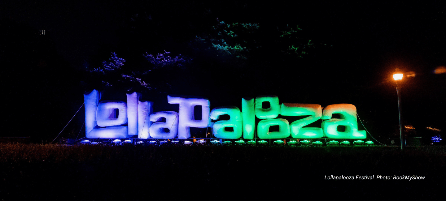 Lollapalooza Festival. Photo: BookMyShow Lollapalooza Festival. Photo: BookMyShow